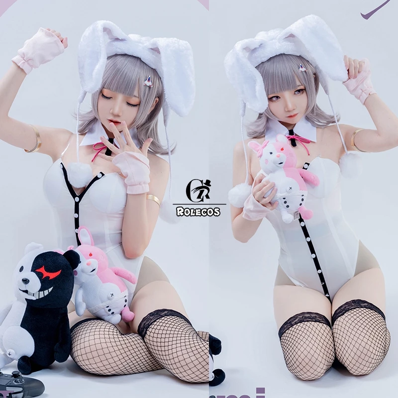 Костюм для косплея ROLECOS Super DanganRonpa 2 комбинезон Nanami ChiaKi Bunny Girl женское сексуальное