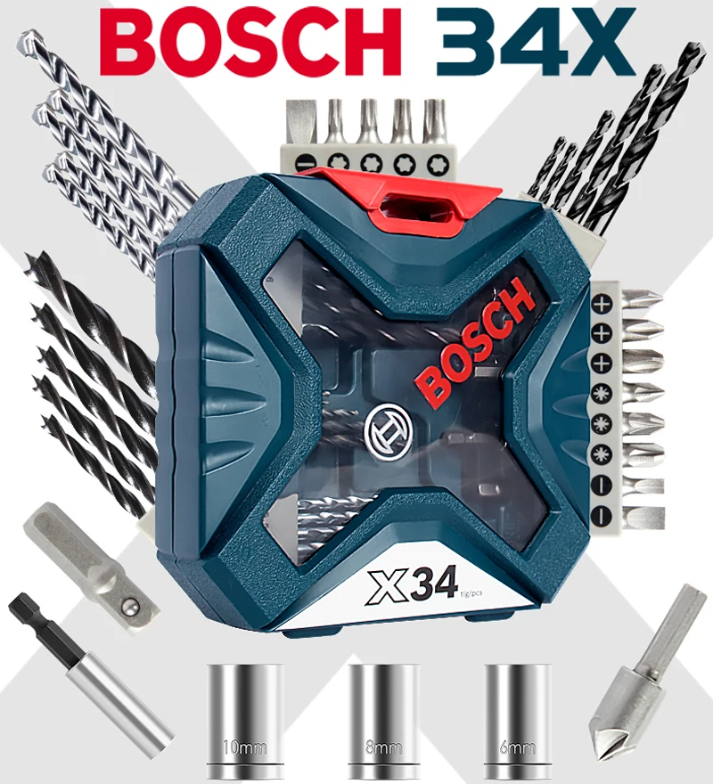 Bosch Drill Bit Set Bosch 34X Impact Drill Twist Drill Bit Electric Bit  Power Tool _ - AliExpress Mobile