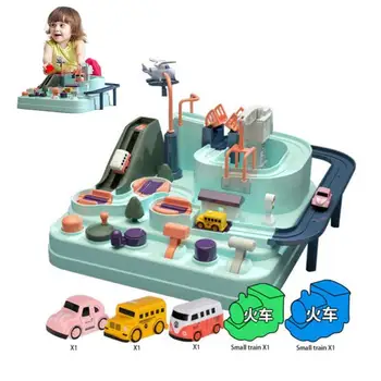 

Car Train Big Adventure Toys Children Adventure Rail Cars Combination Inertia Control Car Children's Educational Toy
