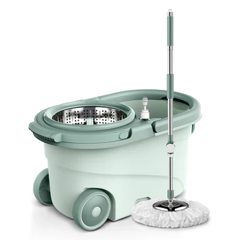 

Mop lever rotation universal hand-free mop home automatic drowning lazy mopping artifact mop bucket mop