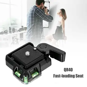 

Quick Release Clamp Plate QR-40 QR40 Camcorder Tripod Monopod Ball Head Platform Mount Base Tripod for DSLR Camera