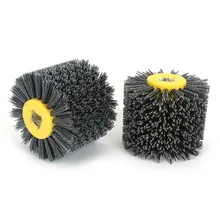 

1Pcs Wire Drawing Round Brush Head Buffer Wheel For Furniture Wood Rotary Drill Polishing Grinding Deburring Abrasive Tool