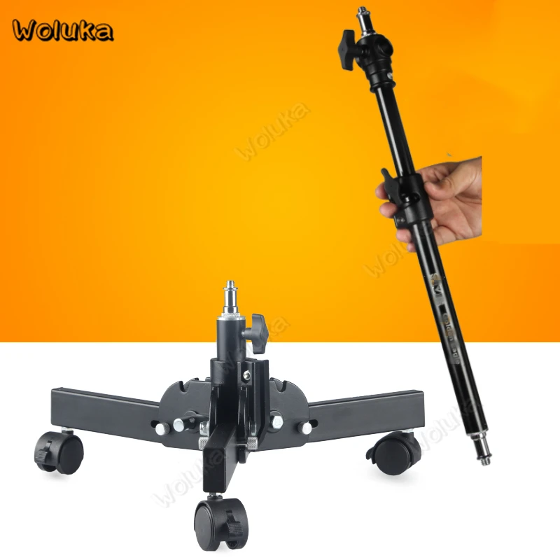 Studio Pulley Light Stand Background Lighting Tripod Casters Flash Bracket Detachable Lamp Holder Photography Stand CD50 T10
