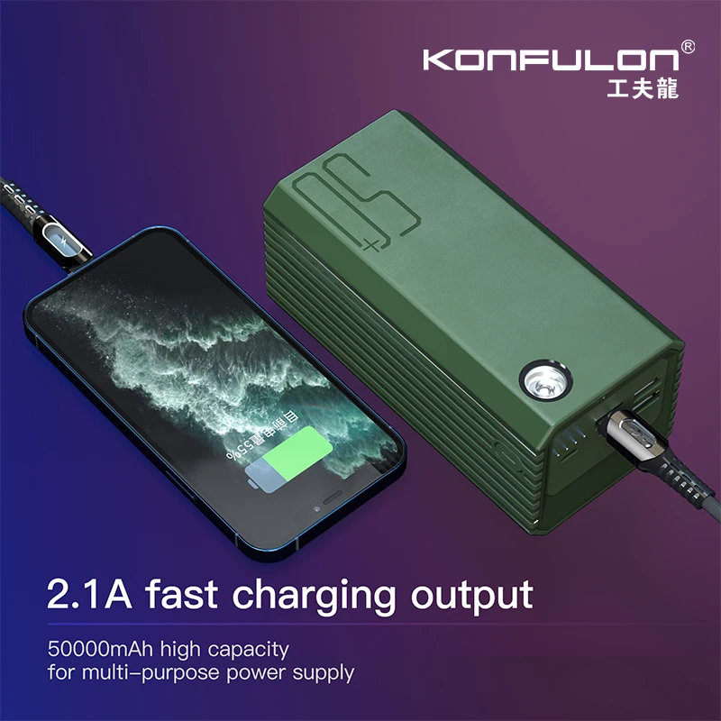 Power Bank 50000mAh Large Capacity LED Powerbank 50000 mAh 2.1A Fast  Charging External Battery Charger For iPhone Xiaomi Samsung