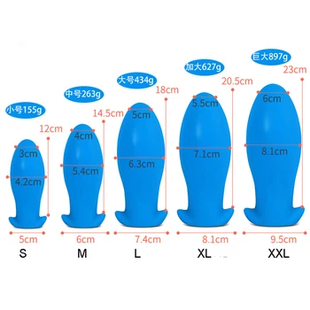 New Anal Plug Dildo Adult Sex Toys Faloimetor For Women/Men Huge Butt Plug Soft Big Egg Anal Dilator Prostate Massage Anal Toys 6