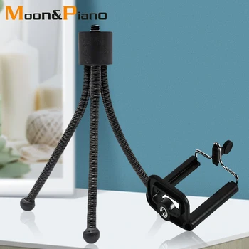 

Mini Flexible Tripod Portable Lightweight Shape Smartphone Holder Table Desk Cameras Go Pro 1/4 Screw Support Holders