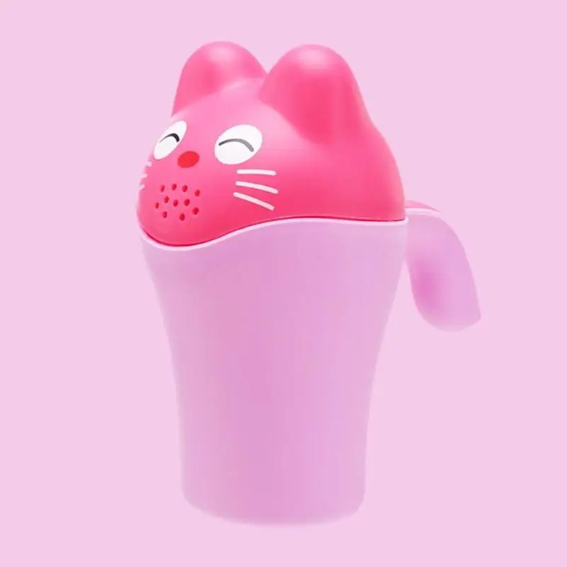 Мультфильм кошка Купание Душ чашка новорожденный детский шампунь Bailer воды ковш