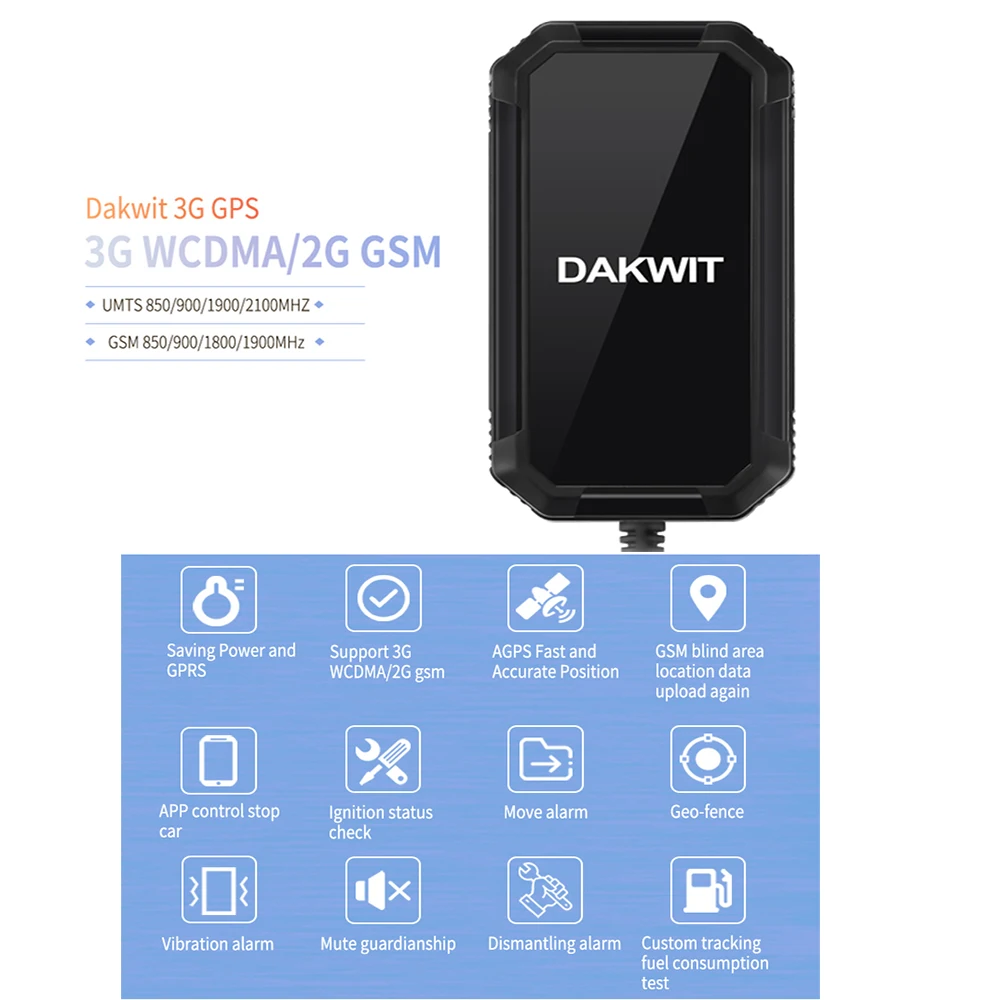  Vehemo GPS Batterie GPS Locator Auto GPS Tracker Locator Geo-Zaun Alarm Remote Power Off Öl für Ges