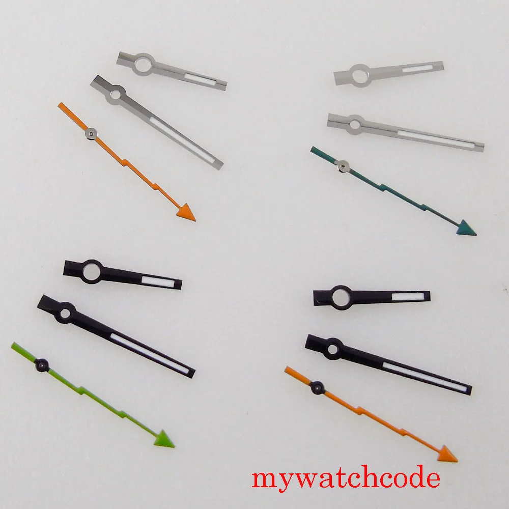 

Часы стрелки для NH35A NH36A 7s26, 7s36, 7s25, 7s35, 6r15 MIYOTA 8215 821A 8205 Mingzhu 2813 автоматическое движение зеленый свет