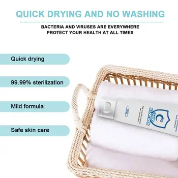 

Amino Acid Hand Sanitizer Gel Alcohol Free Disposable Quik Drying Hand Soap Safe N1HB