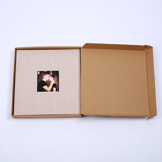 Album fotografico autoadesivo 11x10.6 pollici appiccicoso 3x5 4x6 5x7 6x8  Album di Album magnetico 40 pagine copertina in lino Album fotografico fai  da te - AliExpress