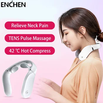 

ENCEHN Jeeback Electric Wireless Neck Massager Pain Relief Tool Cervical Massage Health Care App Control 42 Degree Hot Compress