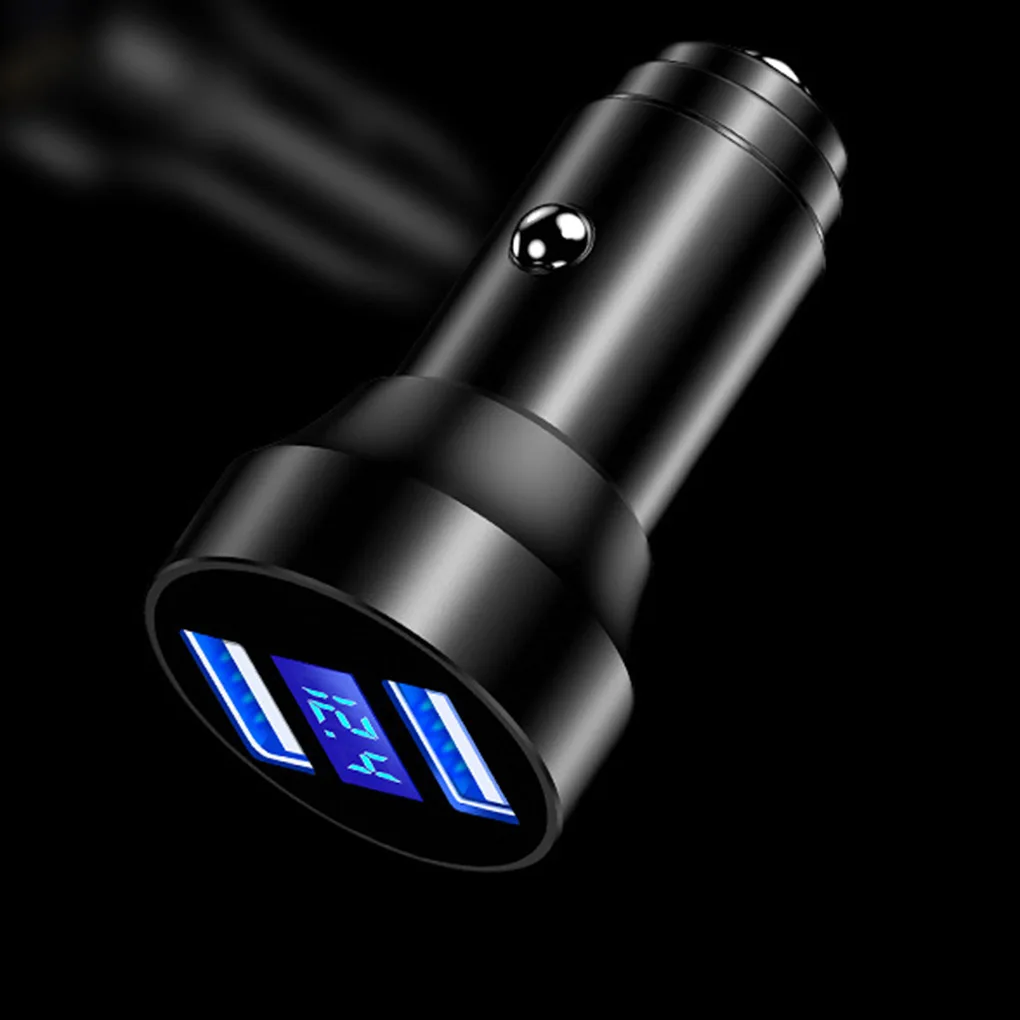 Светодиодный дисплей для зарядки 12 В USB автомобильного прикуривателя зарядное устройство мини портативное автомобильное зарядное устройство USB для путешествий