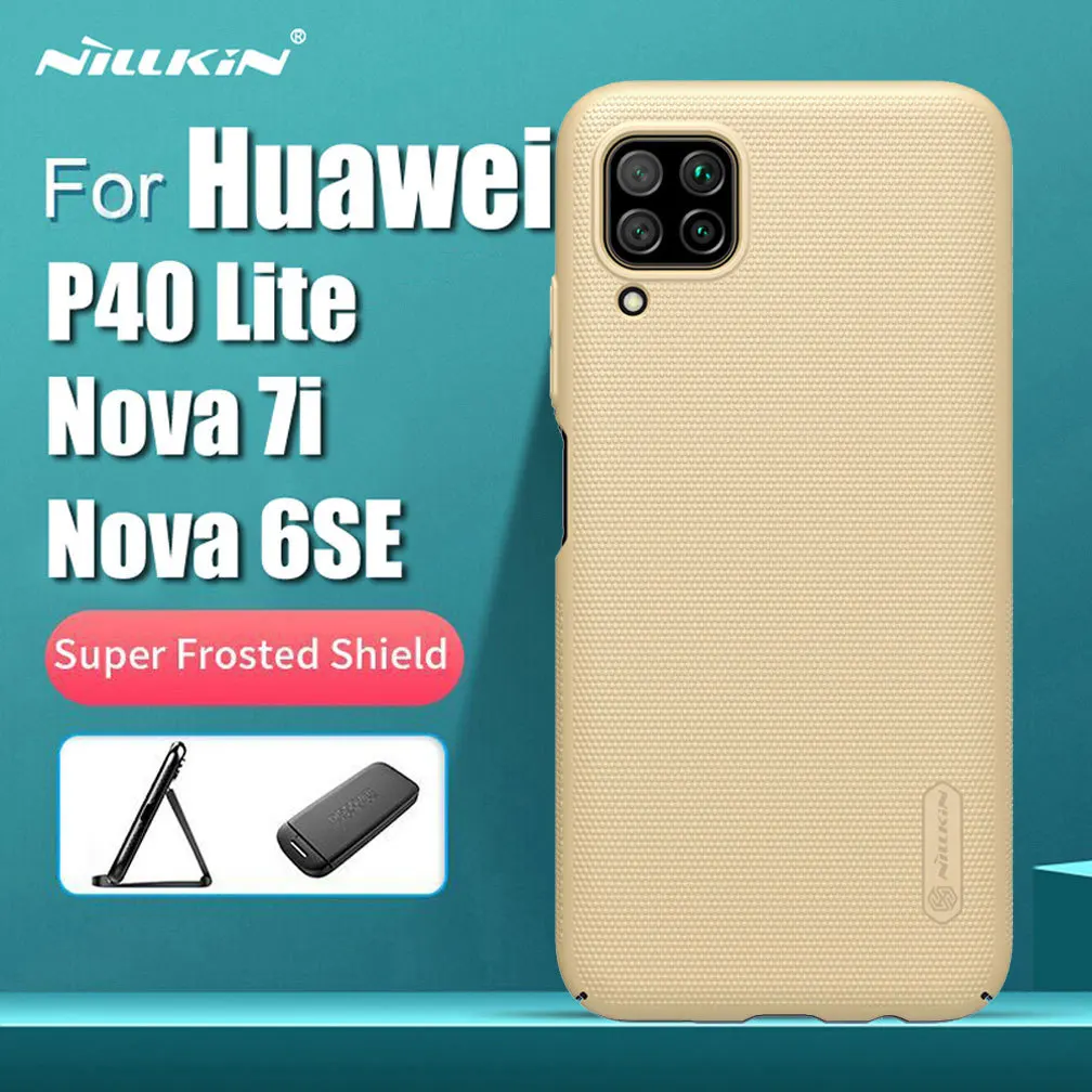 For Huawei P40 Lite Case Cover NILLKIN Fitted Cases Nova 7i Super Frosted Shield 6SE | Мобильные телефоны и аксессуары