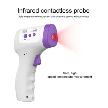 

Non-Contact Digital Infrared Forehead Thermometer Gun, 3 In 1 Digital Fever Measuring Thermometer For Home, Hospital，Office