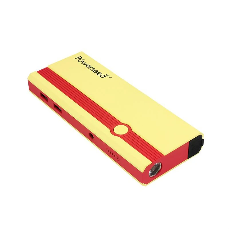 8000mAh 12V автомобильное аварийное пусковое устройство многофункциональная зарядная батарея многофункциональное зарядное устройство для чрезвычайных ситуаций power Bank - Цвет: Red andYellow