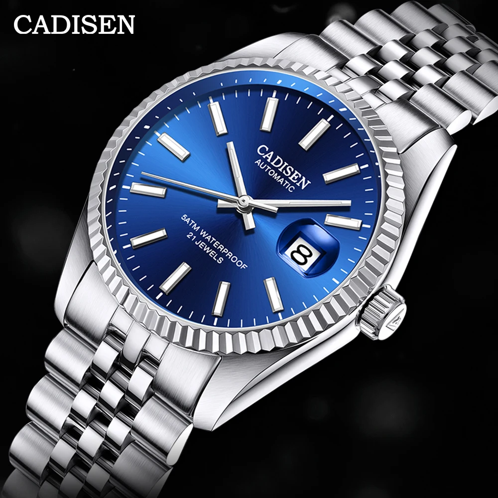 CADISEN Jam Tangan Otomatis Safir Mewah 