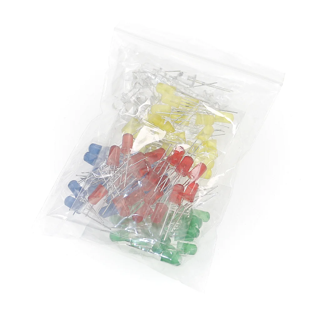 100 шт./лот F5 светодиодный Диод 5 мм светильник в ассортименте набор сделай сам