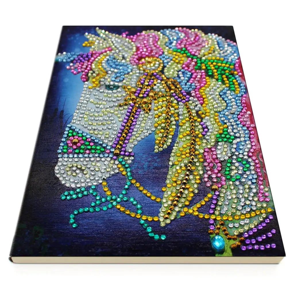 Dpsupr Diy Art Алмазный альбом для рисования дневник Полный Круглый Вышивка мозаикой из стразов A5 64 страницы сова с изображением павлиньей мандалы бабочки
