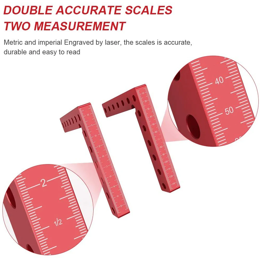 GanWei Woodworking Precision Clamping Square L-Shaped Auxiliary Fixture Splicing Board Positioning Fixed Clip Woodworking Tool
