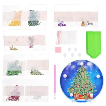 

Christmas Diamond Painting DIY LED Night Light Kit Adornment (without Battery)
