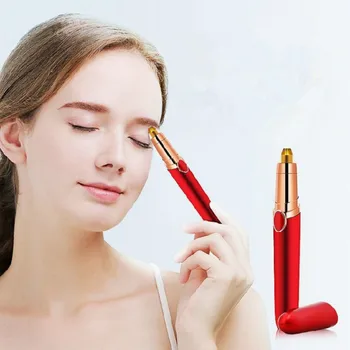

1pc Electric Eyebrow Trimmer Makeup Painless Eye Brow Epilator Mini Shaver Razors Portable Facial Hair Remover For Women