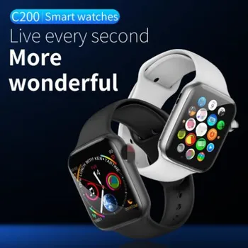 

C200 1.54" Full Touch Smart Watch Men for Apple Watch IWO 11 Support Bluetooth Call Women Smartwatch Heart Rate Health Tracker