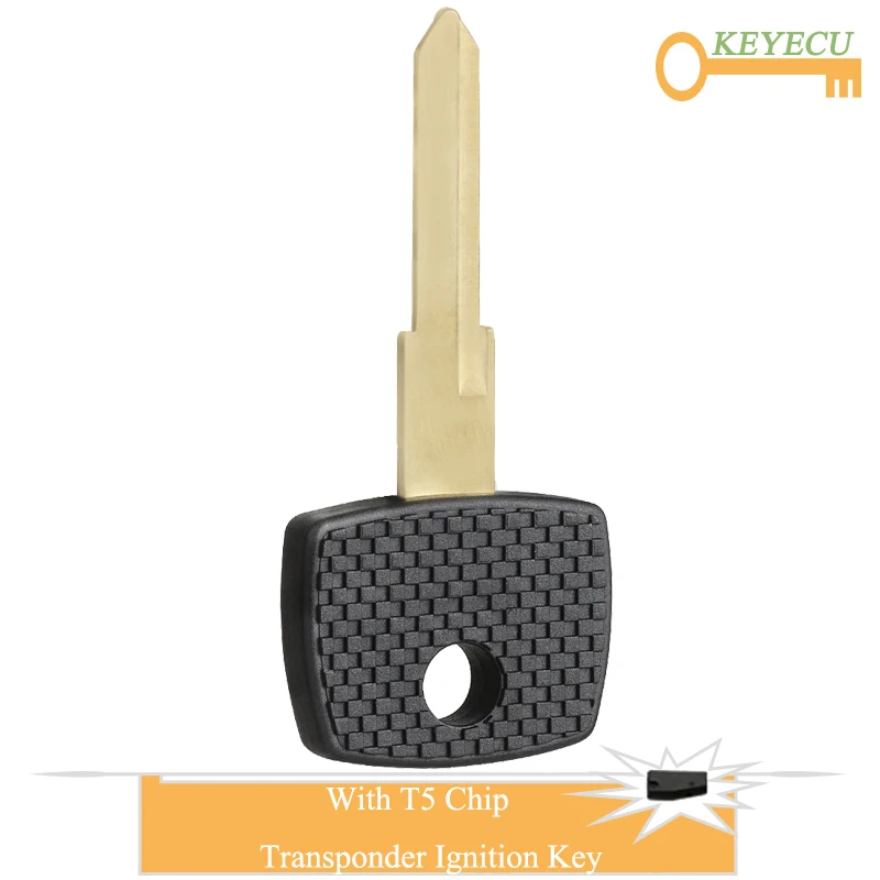 

KEYECU Transponder Ignition Car Key for Mercedes-Benz Vito Actros Sprinter V Class, Replacement Fob HU72 Blade With T5 ID20 Chip