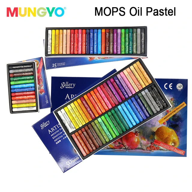 MUNGYO MOPS Oil pastels 12/25/50 colors ART drawing pastel