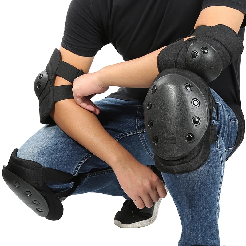 Professional Adjustable Knee & Elbow Pad 4 Pcs Sports