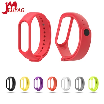 

MEUYAG Silicone strap For Xiaomi Mi Band 5 4 3 Silicone Wristband Bracelet Replacement TPU Strap for mi band 3 4 5