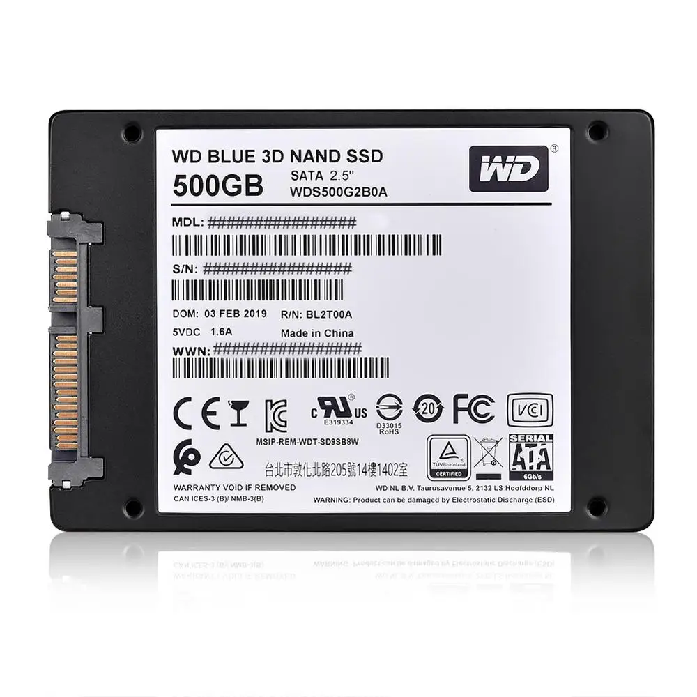 WD синий 3D NAND SSD 250 ГБ 500 1 ТБ 2 ТБ внутренний SATA3 2," твердотельный накопитель на жестком диске WESTERN DIGITAL для ноутбука не