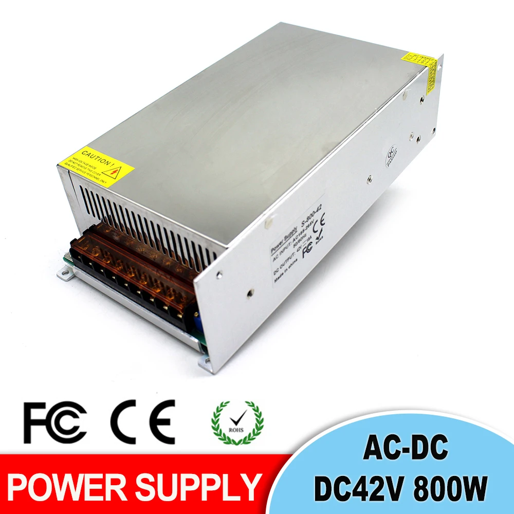 Источник питания 42V 19A 800W переключатель источника трансформатор 220v 110v AC к DC42V SMPS