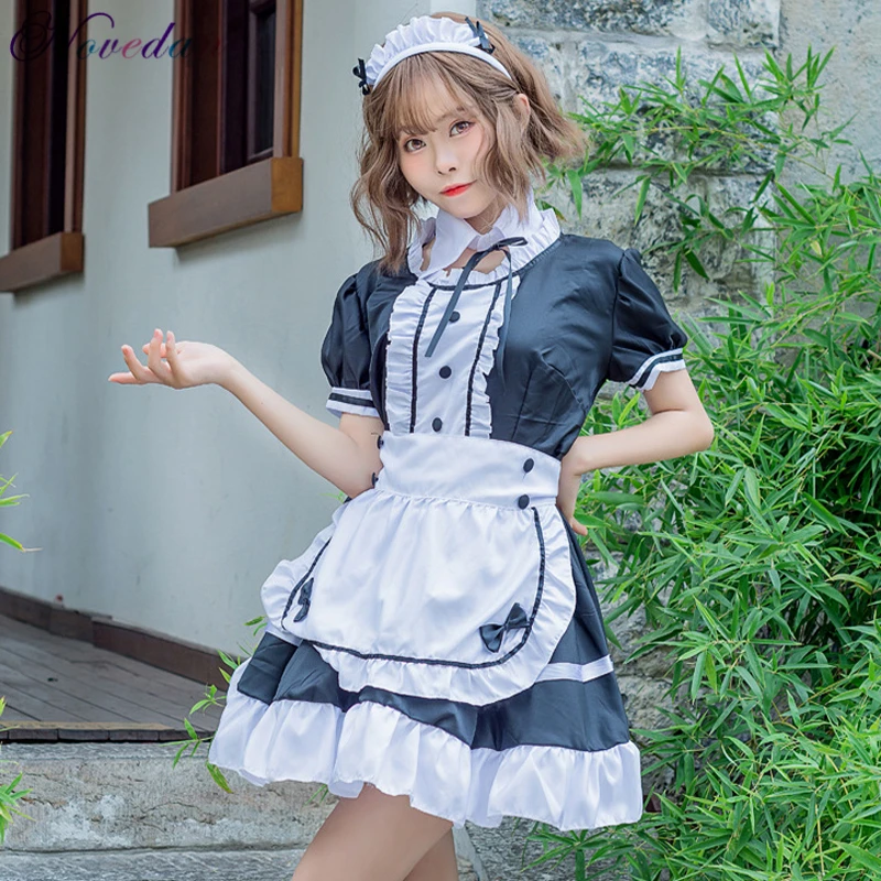 Disfraces de Halloween para hombres y mujeres, uniforme de mucama Sissy de talla grande, Cosplay de Anime, dulce vestido de Lolita|Disfraces anime| - AliExpress