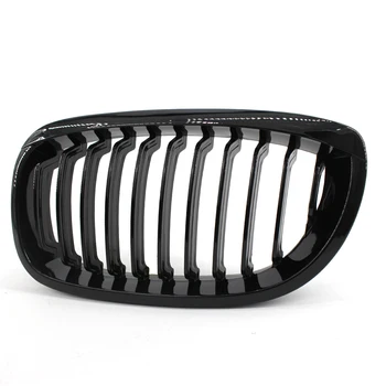 

ABS Kidney Grille Trim Panel Decor For BMW 03-05 E46 3-series 2Door Coupe Glossy Black