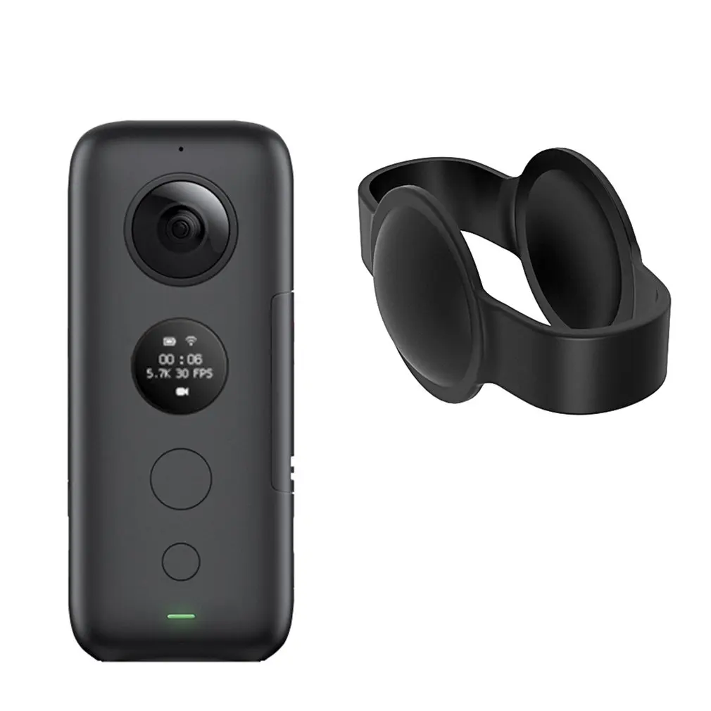 Силиконовый защитный чехол+ крышка объектива для Insta360 One X пылезащитный ударопрочный защитный чехол набор FPV набор для съемки Селфи