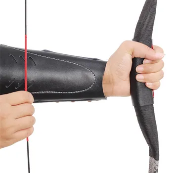 

1pcs Traditional Cow Leather Arm Restraint Protector Guard pull Bow protect Arm for Shooting Barcer Hunting Archery Accessory