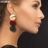 Nouveau coréen acrylique boucles d'oreilles pour les femmes déclaration Vintage géométrique or balancent goutte boucles d'oreilles 2022 femme mariage mode bijoux ► Photo 2/6