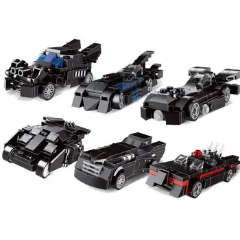 

7032-7037 Super outstanding bat person Series Six Mixed Pull Back Car Model Children's Educational Building Block Toys