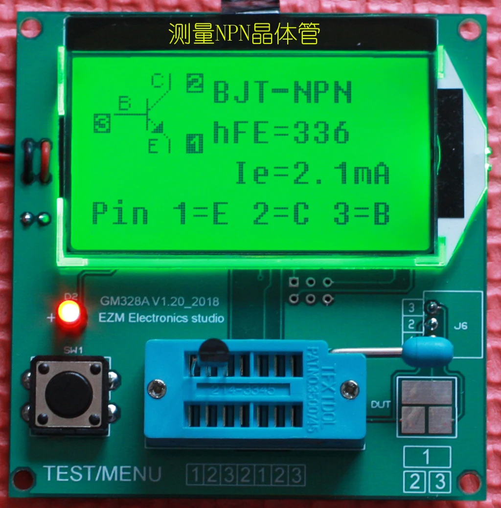 GM328A цифровой Транзистор тестер RLC ESR метр генератор сигналов Диод Триод Емкость ESR измеритель MOS/PNP/NPN LCR