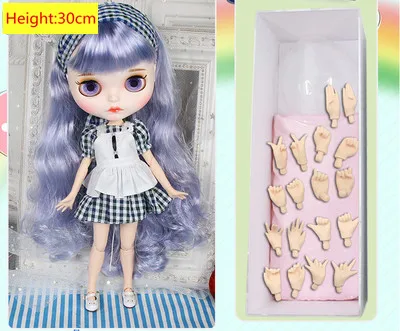 Blyth кукла DIY 1/6 BJD белая кожа 30 см шарнир/нормальное тело ледяной готовая кукла специальное предложение на продажу игрушки для детей подарок для девочек - Цвет: style 5 as shown
