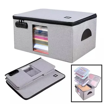 

Hard Foldable Detachable Document Storage Bag Box Multifunction File Box Bag High Quality Large Capacity Document Orgnizer