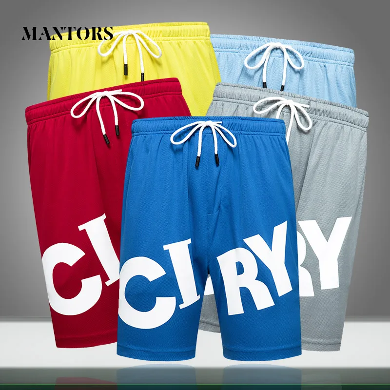 

2020 Summer New Men Shorts Loose Gym Jogging Bodybuilding Letter Printing Short Pants Mens Quick Dry Beach Shorts Breathable