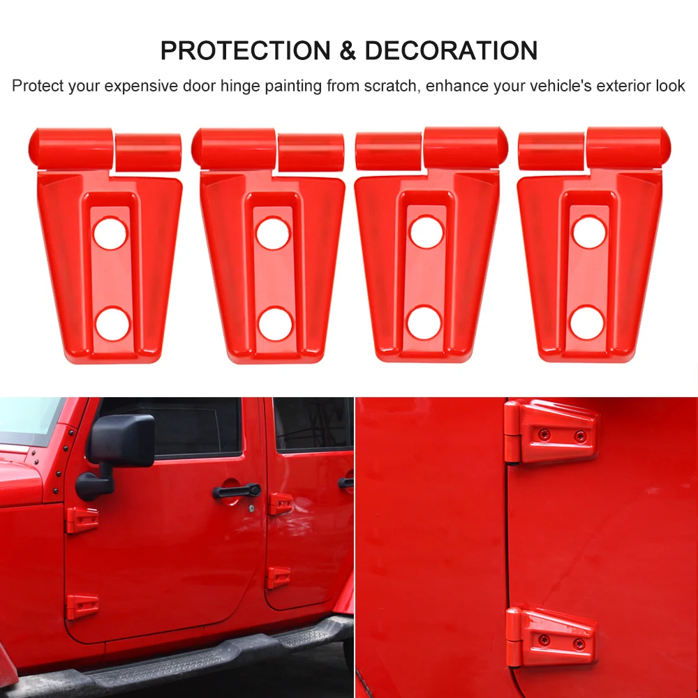 Car Accessories Auto Door Hinge Trim Cover for Jeep Wrangler 2007-2017 |