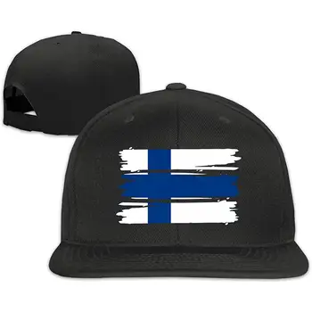 

Finland Flag Men&Women Baseball Cap, Adult Flat Bill Trucker Hat