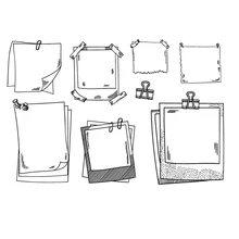 

Planner Stamps Blank Post Notes Clear Tranpsparent Decorative Stamps Diary Bullet Notebook Agenda Stamps