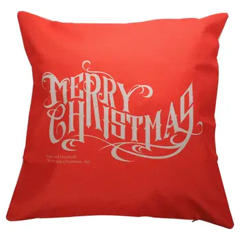 

Christmas Sofa Bed Home Decoration Festival Square Pillow Case Cushion Cover (Merry Christmas)
