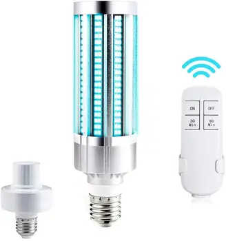 

Led UVC Light Bulb E26/E27 - 60W UV Germicidal Lamp E27 Ultraviolet UVC Light Corn Bulb Disinfection Lamp Sterilization