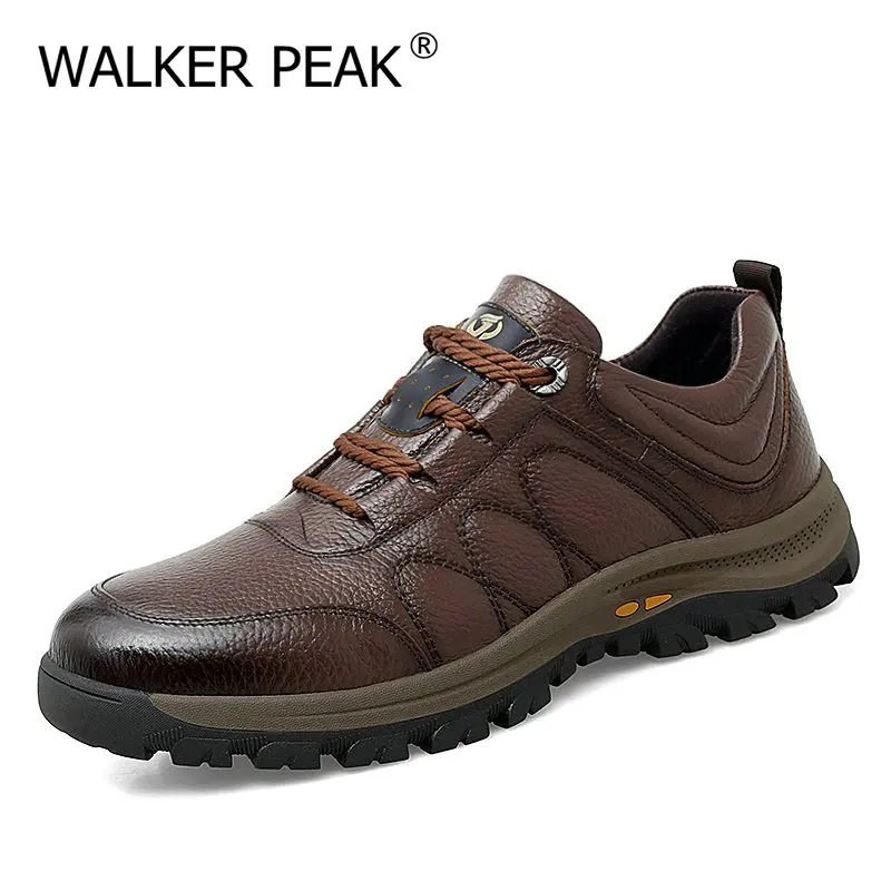 Новая мужская обувь из натуральной кожи супер теплая зимняя Роскошная брендовая