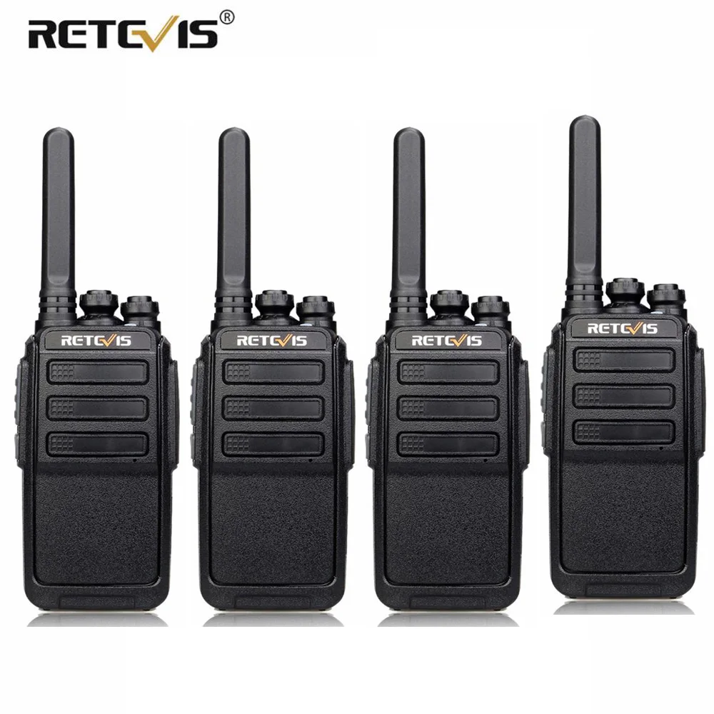 4 шт. портативная мини рация RETEVIS RT28 PMR Radio VOX PMR446/FRS с Micro USB зарядкой двухсторонняя